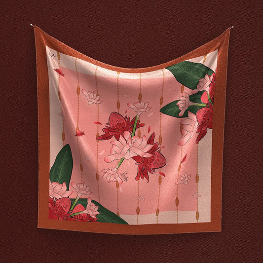 Foulard en soie PORCELAINE SLOMOON